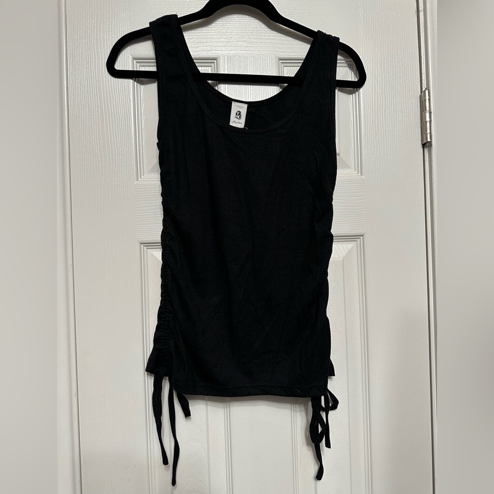 Contour Drawstring Knit Tank - Picture 5 of 11
